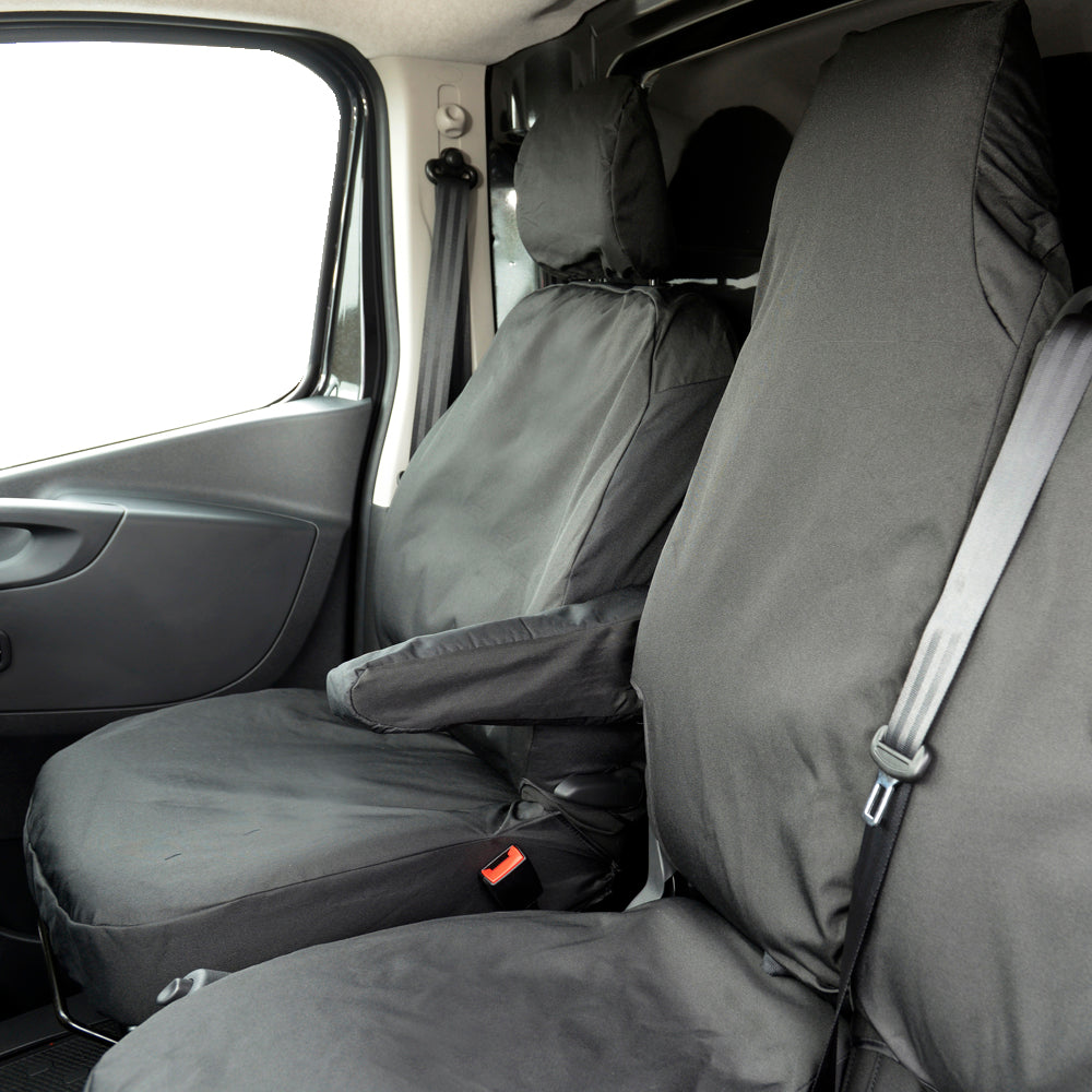 Vauxhall Vivaro Sportive (2014-2019) Tailored Front Seat Covers - Black