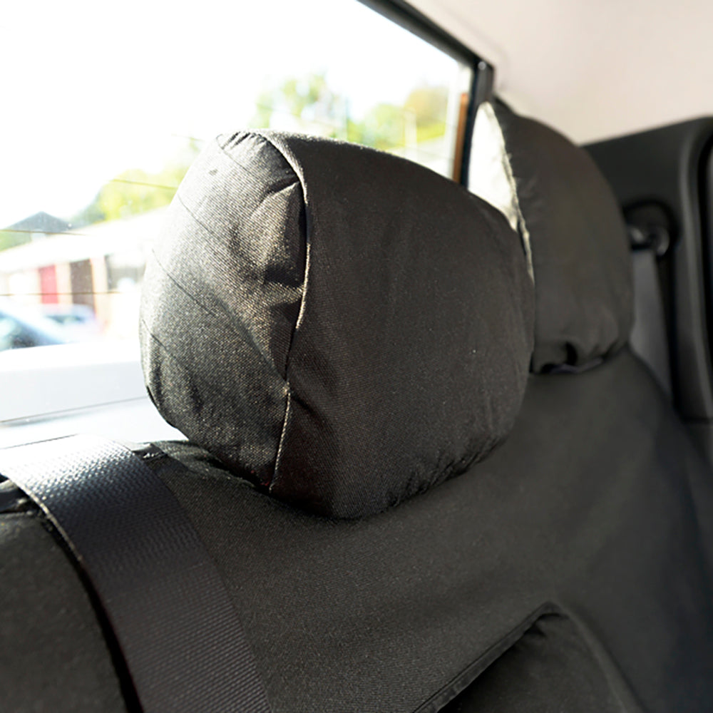 Mitsubishi L200 Trojan Double Cab (2006-2015) Tailored Front & Rear Seat Covers - Black