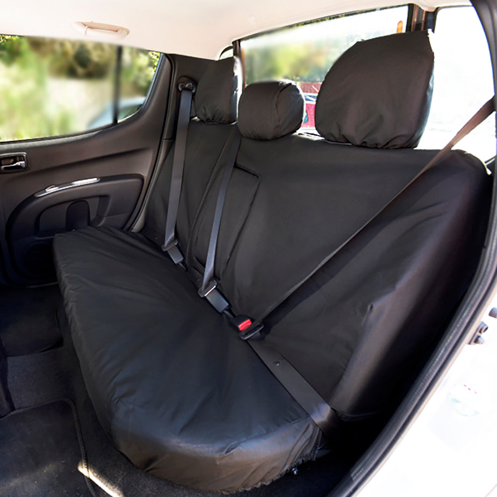 Mitsubishi L200 Animal Double Cab (2006-2015) Tailored Front & Rear Seat Covers - Black
