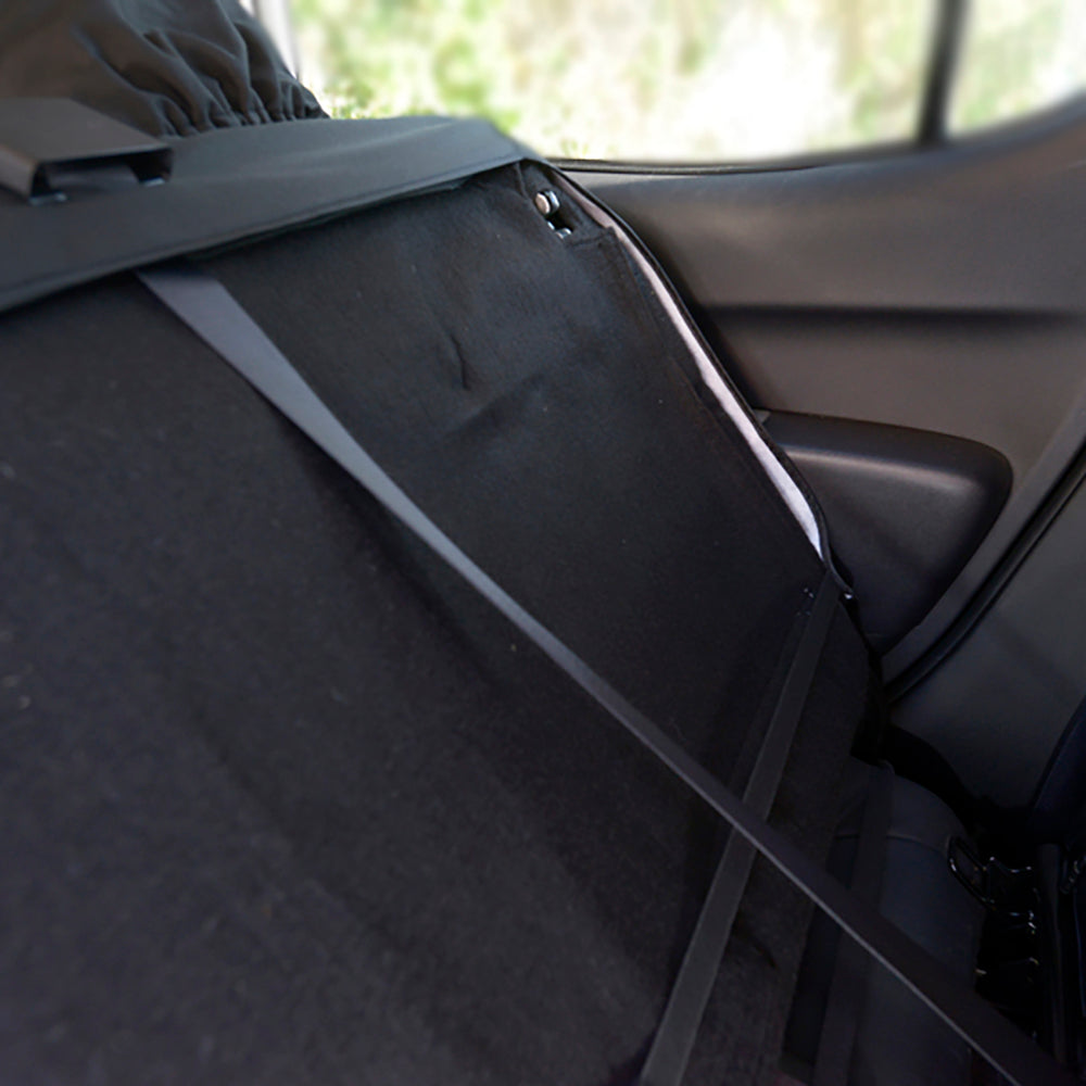 Mitsubishi L200 Trojan Double Cab (2006-2015) Tailored Front & Rear Seat Covers - Black