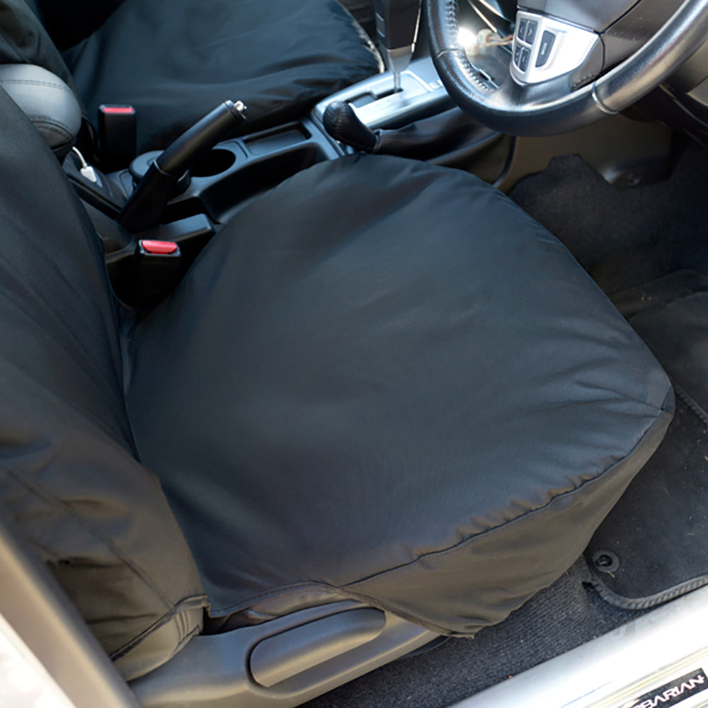 Mitsubishi L200 Trojan Double Cab (2006-2015) Tailored Front & Rear Seat Covers - Black