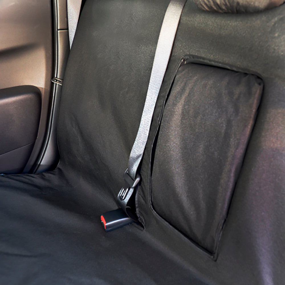 Mitsubishi L200 Animal Double Cab (2006-2015) Tailored Rear Seat Covers - Black