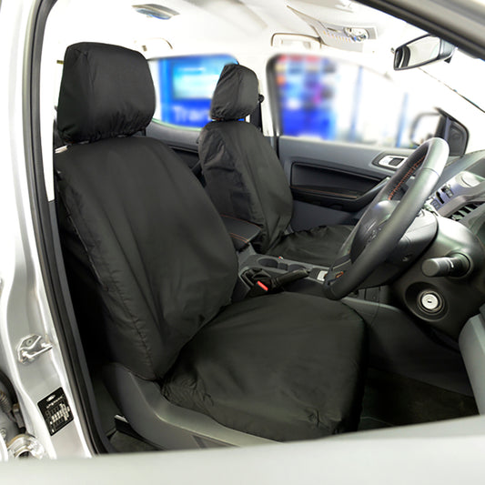 Ford Ranger (2006-2012) Tailored Front Seat Covers - Black