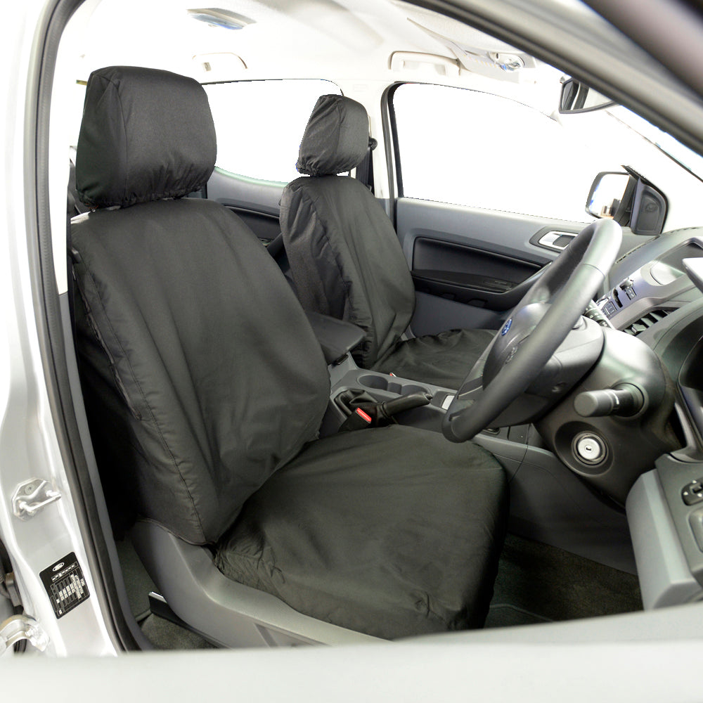 Ford Ranger (2006-2012) Tailored Front Seat Covers - Black