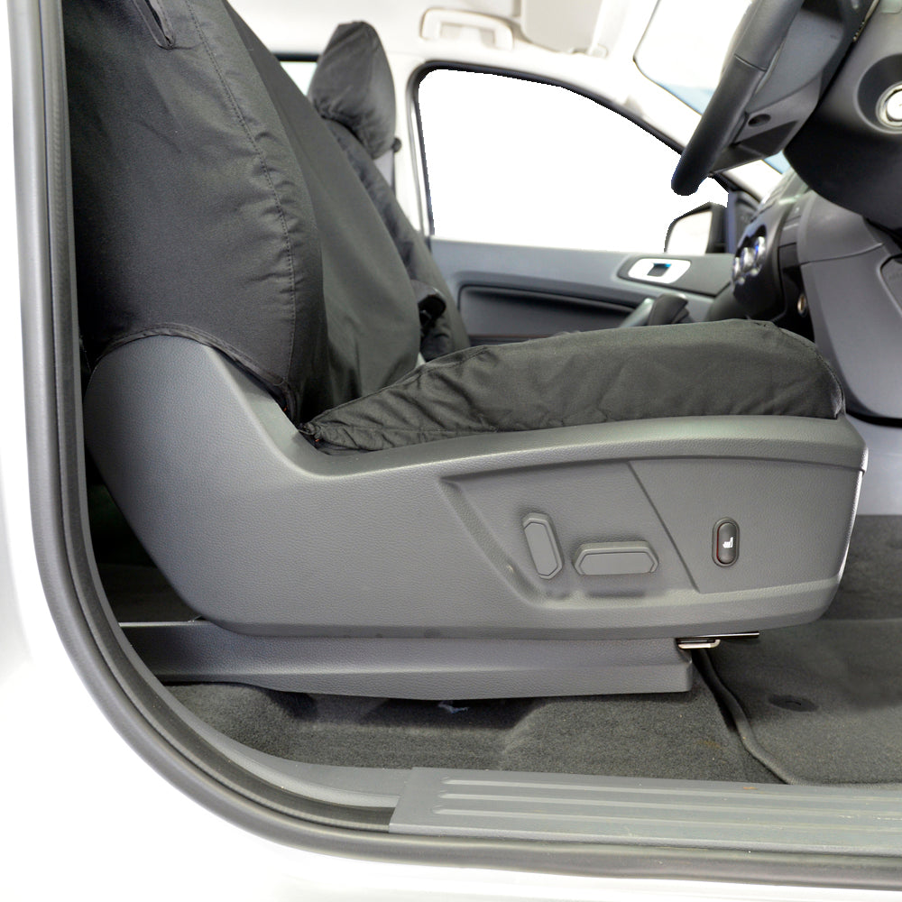 Ford Ranger T8 (2018 Onwards) Tailored Front Seat Covers - Black