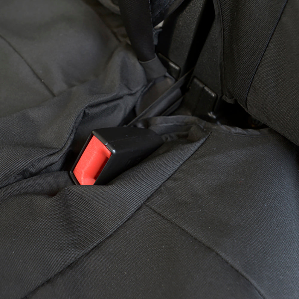 Fits Land Rover Discovery 3 Rear Seat Covers Tailored (2004-2009) - Black
