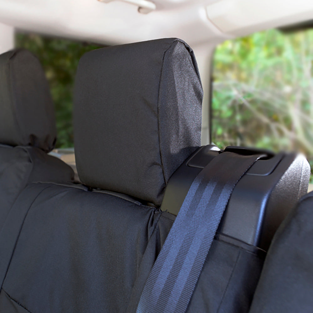 Fits Land Rover Discovery 3 Rear Seat Covers Tailored (2004-2009) - Black