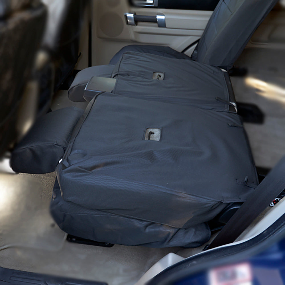 Fits Land Rover Discovery 3 Rear Seat Covers Tailored (2004-2009) - Black