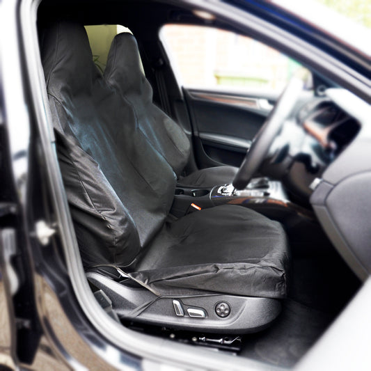 Audi RS RS4 RS5 RS6 Tailored Front Recaro Seat Covers (x2) - Black