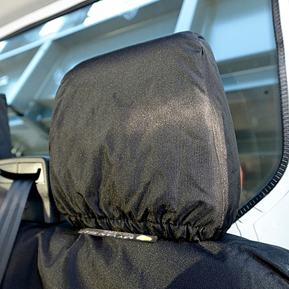Ford Transit Van MK8 (Inc Tipper) - (2014 Onwards) Tailored Rear Seat Covers - Black