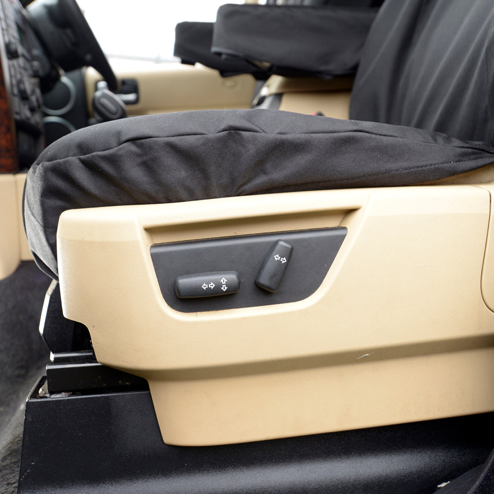 Fits Land Rover Discovery 3 Front & Rear Seat Covers Tailored (2004-2009) - Black