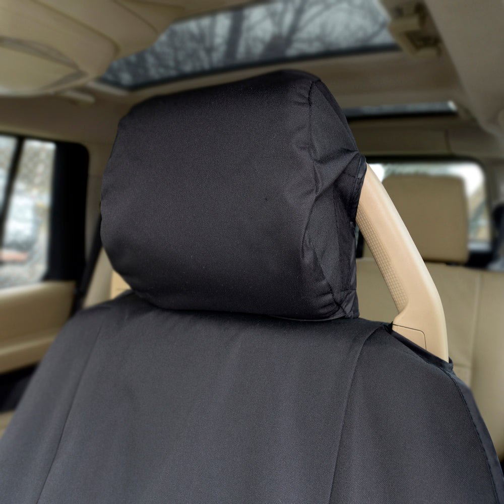 Fits Land Rover Discovery 3 Front & Rear Seat Covers Tailored (2004-2009) - Black