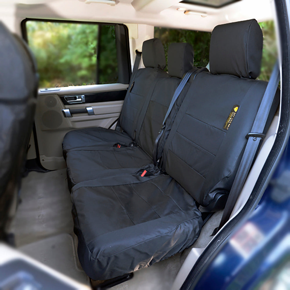 Fits Land Rover Discovery 3 Front & Rear Seat Covers Tailored (2004-2009) - Black