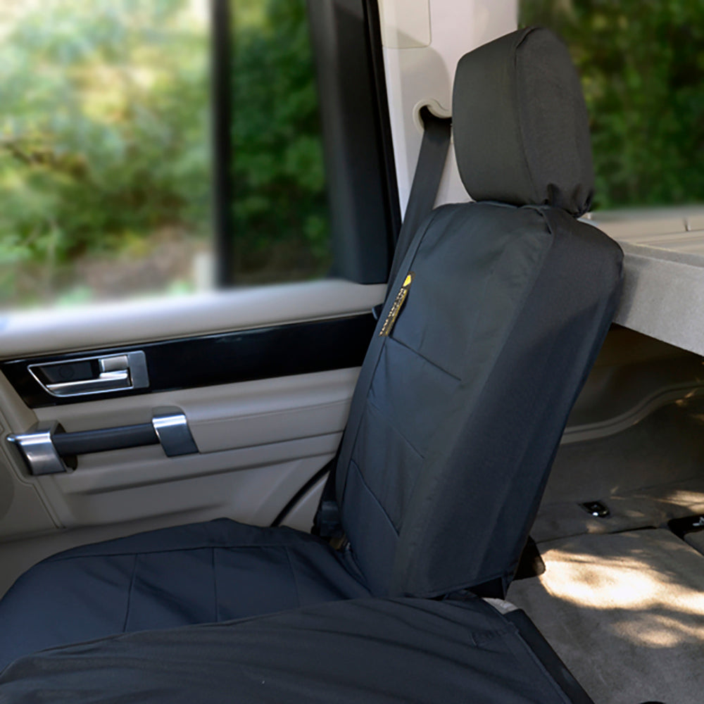 Fits Land Rover Discovery 3 Front & Rear Seat Covers Tailored (2004-2009) - Black