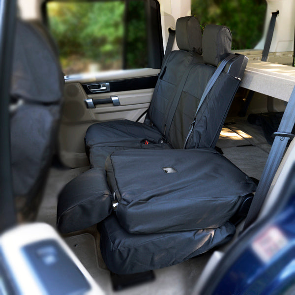 Fits Land Rover Discovery 3 Front & Rear Seat Covers Tailored (2004-2009) - Black