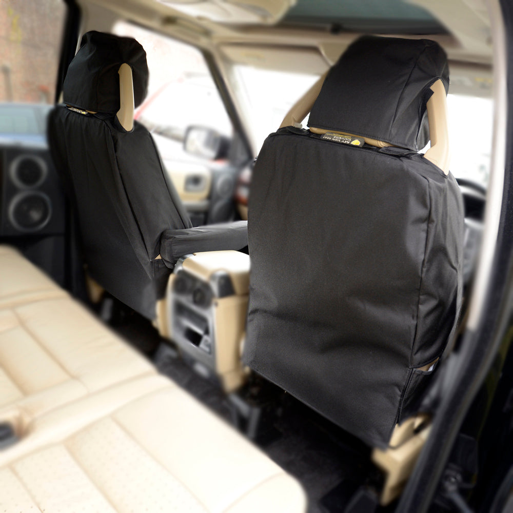 Fits Land Rover Discovery 3 Front Seat Covers Tailored (2004-2009) - Black