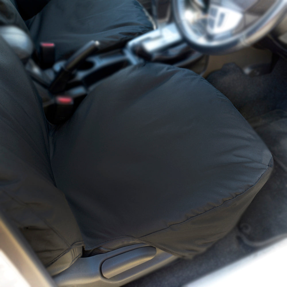 Mitsubishi L200 Animal (2015 Onwards) Tailored Front Seat Covers - Black