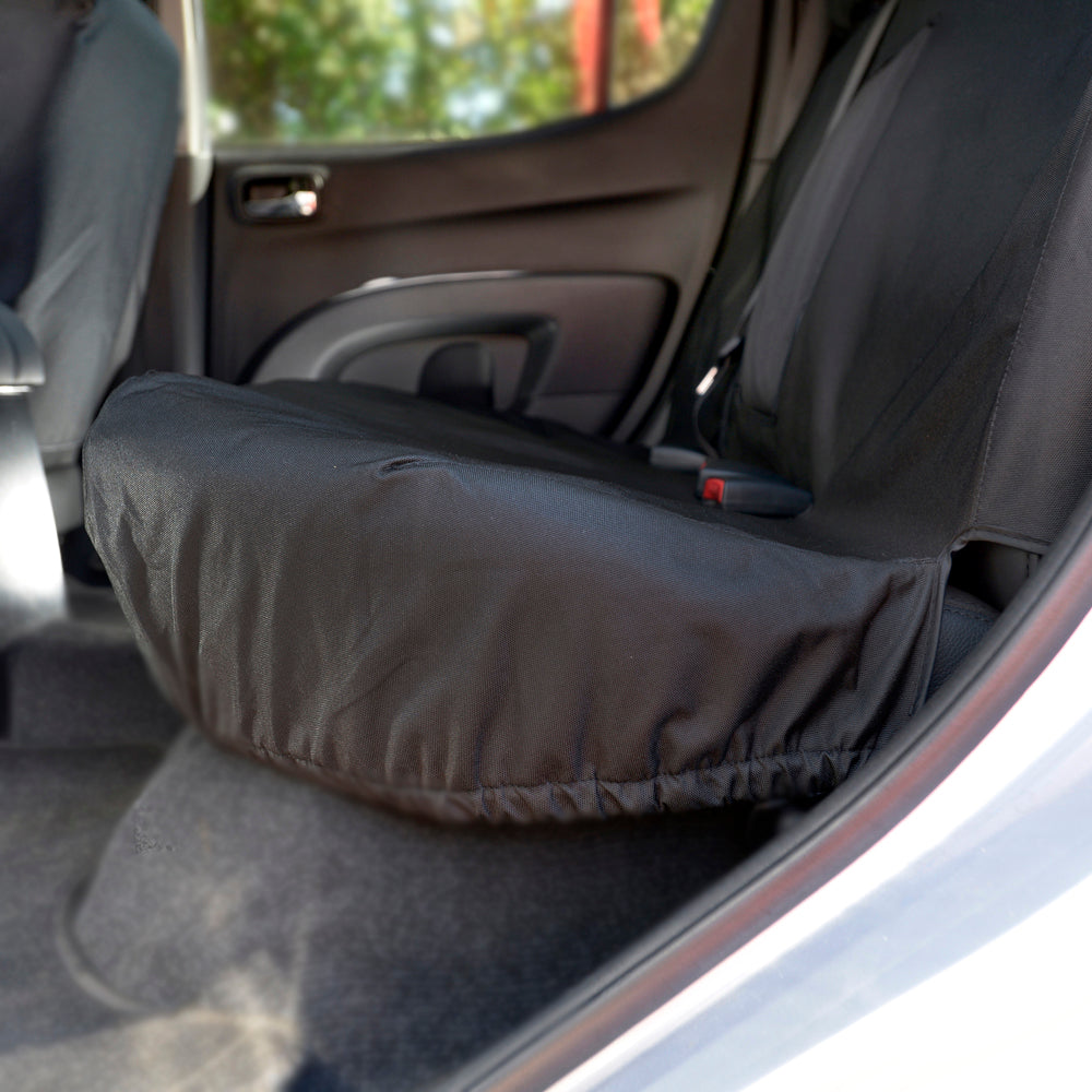 Fiat Fullback Double Cab (2015 Onwards) Tailored Rear Seat Covers - Black