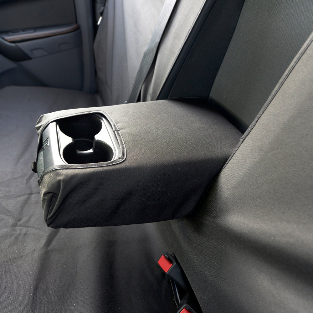 Ford Ranger T6 Wildtrak (2016-2018) Tailored Front & Rear Seat Covers - Black