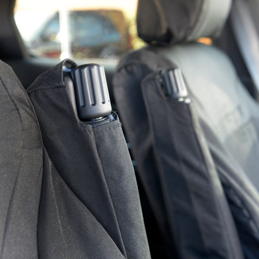 Fits Land Rover Discovery 5 Front Seat Covers Tailored (2017 Onwards) - Black