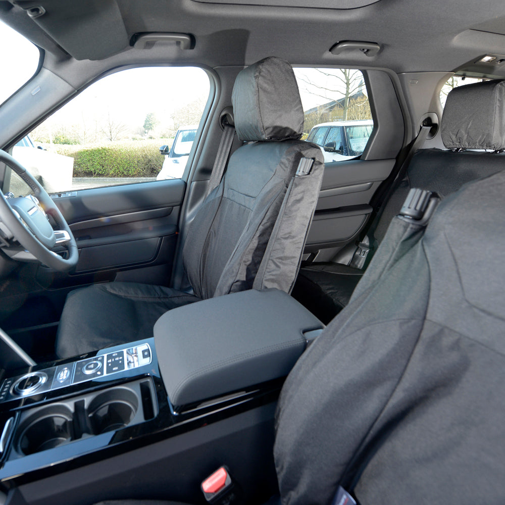 Fits Land Rover Discovery 5 Front Seat Covers Tailored (2017 Onwards) - Black