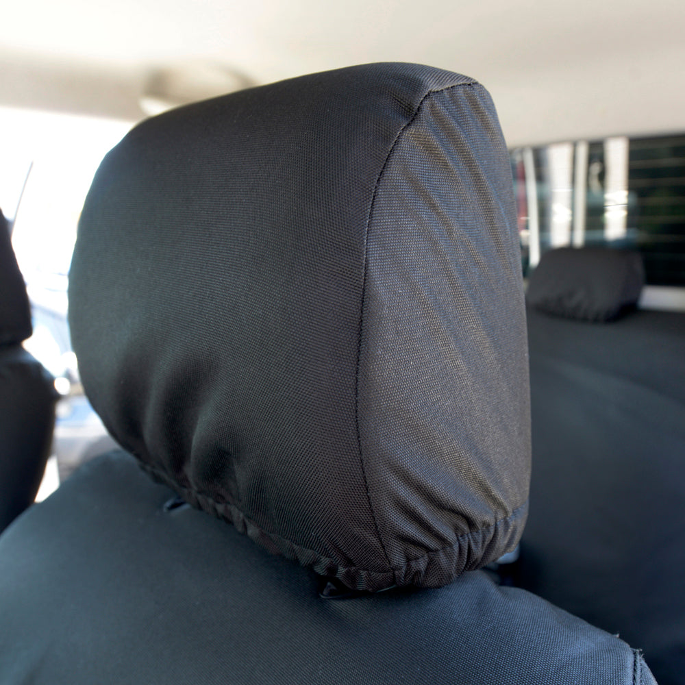 Toyota Hilux (2005-2016) Tailored Front Seat Covers - Black