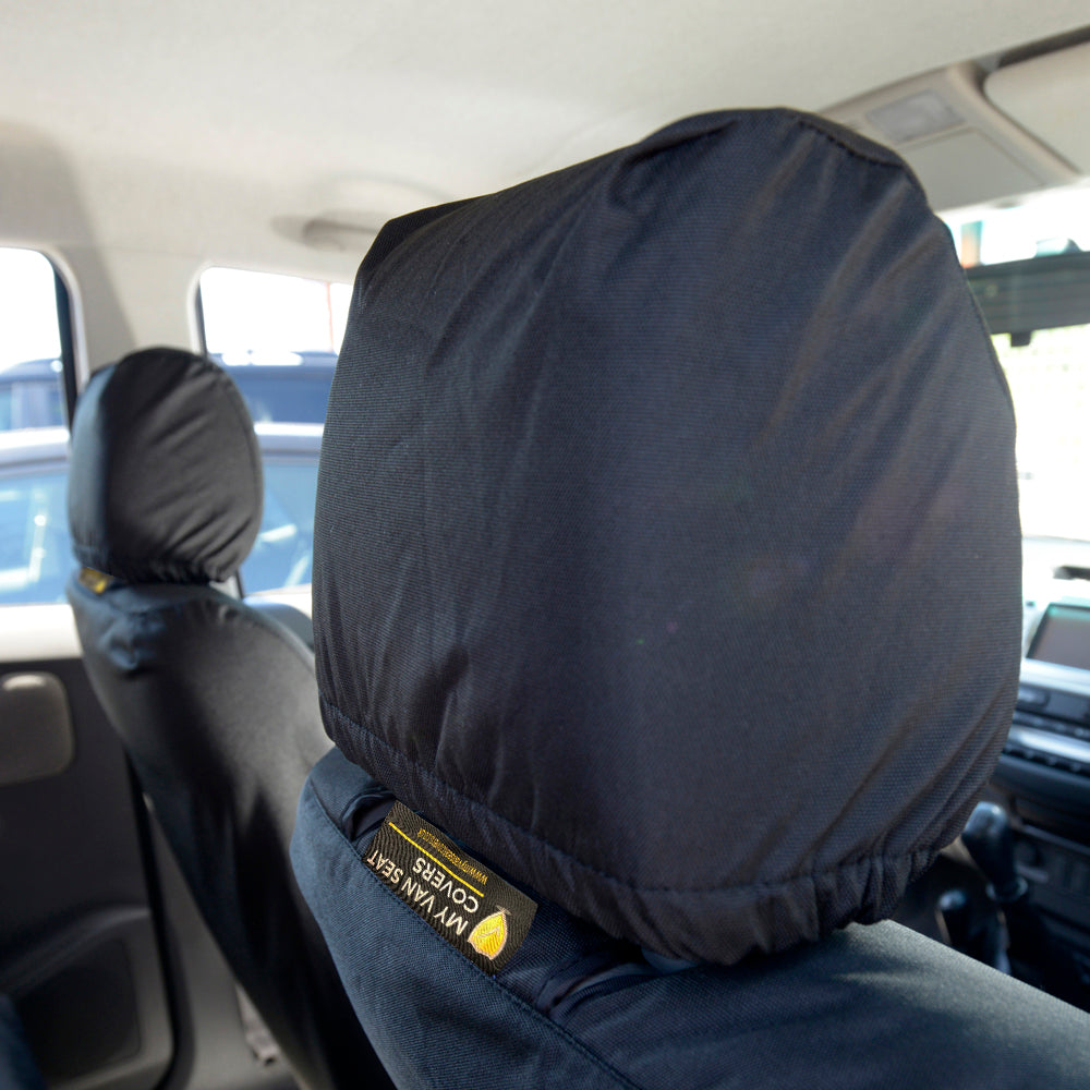 Toyota Hilux (2005-2016) Tailored Front Seat Covers - Black