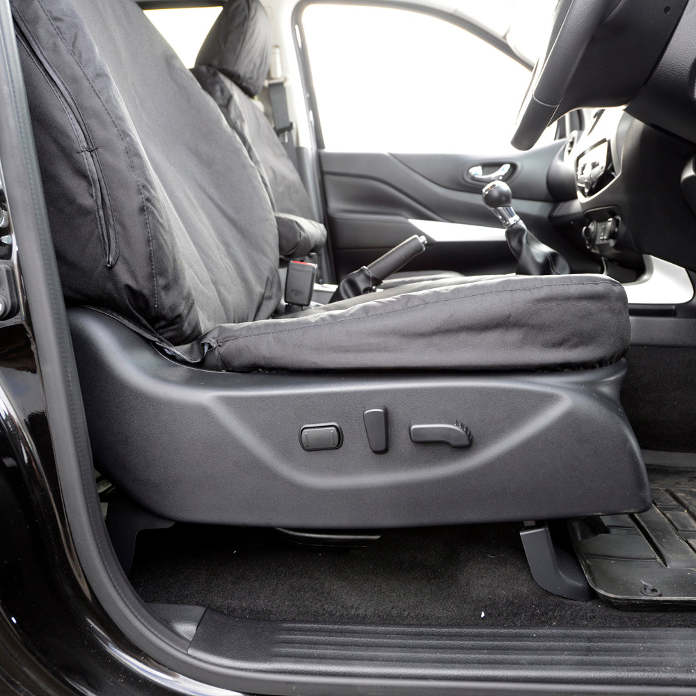 Mercedes Benz X Class (2017 Onwards) Tailored Front Seat Covers - Black
