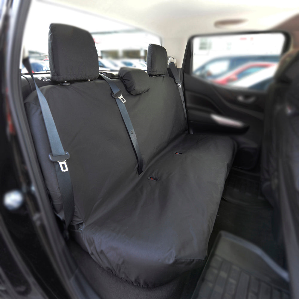 Mercedes Benz X Class (2017 Onwards) Tailored Rear Seat Covers - Black