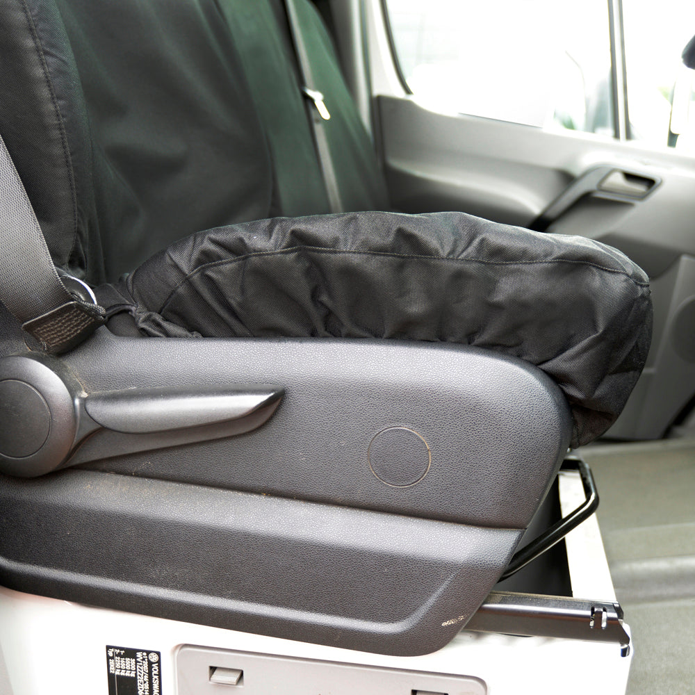 Mercedes Sprinter (2018 Onwards) Tailored Front Seat Covers (NO Split Passenger Seat) - Black