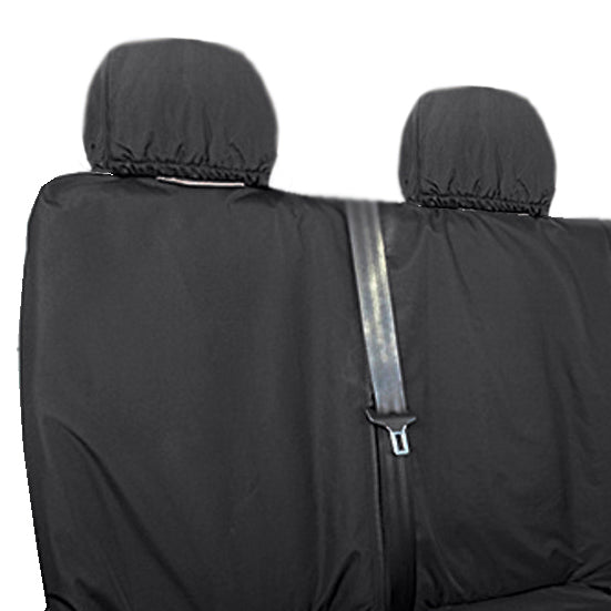 Mercedes Sprinter (2018 Onwards) Tailored Rear Seat Covers - Black