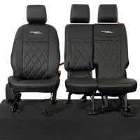 Ford Transit Connect Leatherette Front Seat Covers with 'Transit Connect' Embroidery (2014 Onwards)
