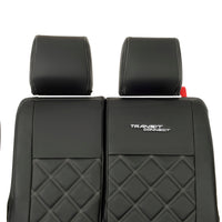 Ford Transit Connect Leatherette Front Seat Covers with 'Transit Connect' Embroidery (2014 Onwards)