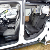 Ford Transit Tourneo Connect (2018 Onwards) Tailored Front & Rear Seat Covers (Single/Single NO Armrests) - Black