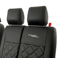 Ford Transit Connect Leatherette Front Seat Covers with 'Transit Connect' Embroidery (2014 Onwards)