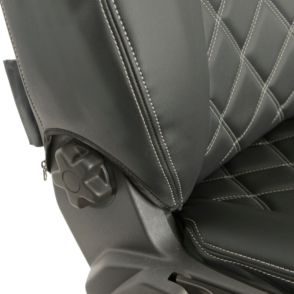 Ford Transit Connect Leatherette Front Seat Covers with 'Transit Connect' Embroidery (2014 Onwards)