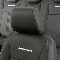 Ford Ranger Wildtrak Leatherette Front & Rear Seat Covers with 'Wildtrak' Embroidery (2016-2023)