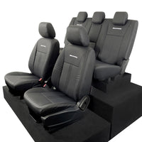 Ford Ranger Wildtrak Leatherette Front & Rear Seat Covers with 'Wildtrak' Embroidery (2016-2023)
