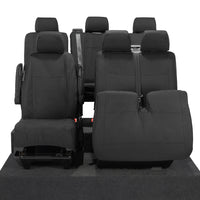 VW T6 Transporter Tailored Front & Rear Seat Covers (6 Seater, Armrests) 2003-2015