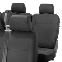 VW T6 Transporter Tailored Front & Rear Seat Covers (6 Seater, Armrests) 2003-2015