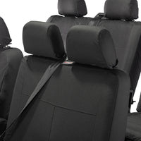 VW T6 Transporter Tailored Full Set Seat Covers (6 Seater, Armrests) 2015+