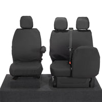 Renault Trafic (2014 Onwards) Tailored Front Seat Covers - Black