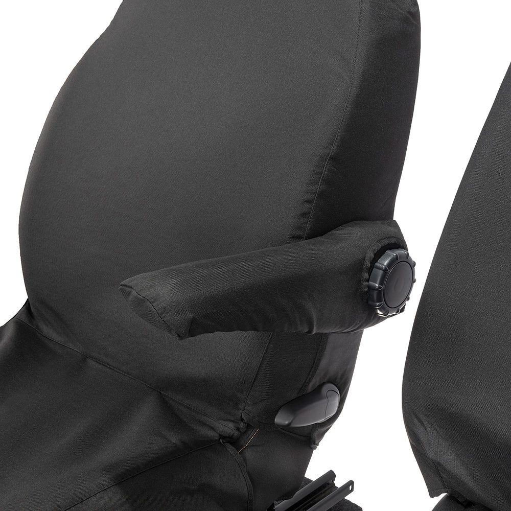 Renault Trafic (2014 Onwards) Tailored Front Seat Covers - Black