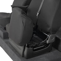 Renault Trafic Crew Cab (2014 Onwards) Tailored Front & Rear Seat Covers - Black