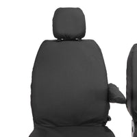 Renault Trafic (2014 Onwards) Tailored Front Seat Covers - Black