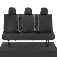 Fiat Talento Crew Cab SX (2016 Onwards) Tailored Rear Seat Covers - Black