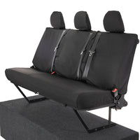 Fiat Talento Crew Cab SX (2016 Onwards) Tailored Rear Seat Covers - Black