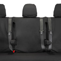 Fiat Talento Crew Cab SX (2016 Onwards) Tailored Rear Seat Covers - Black