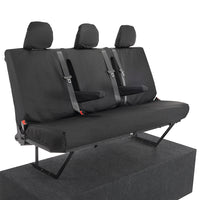 Fiat Talento Crew Cab SX (2016 Onwards) Tailored Rear Seat Covers - Black