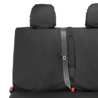 Fiat Talento Crew Cab SX (2016 Onwards) Tailored Rear Seat Covers - Black